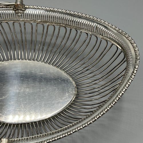 GEORGIAN OLD SHEFFIELD PLATE WIREWORK BREAD BASKET - ADDITIONAL PHOTO 5