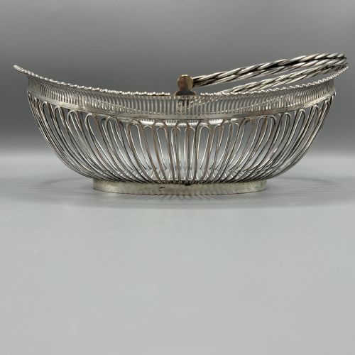 GEORGIAN OLD SHEFFIELD PLATE WIREWORK BREAD BASKET - ADDITIONAL PHOTO 7