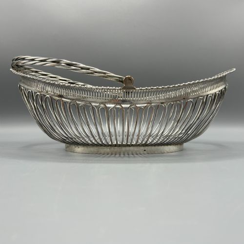 GEORGIAN OLD SHEFFIELD PLATE WIREWORK BREAD BASKET - ADDITIONAL PHOTO 8