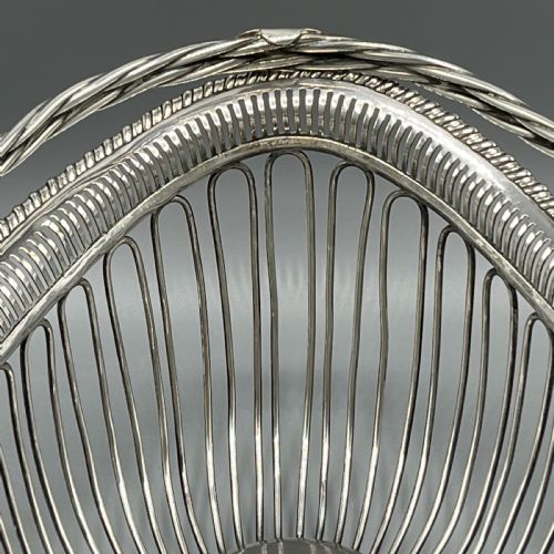GEORGIAN OLD SHEFFIELD PLATE WIREWORK BREAD BASKET - ADDITIONAL PHOTO 9