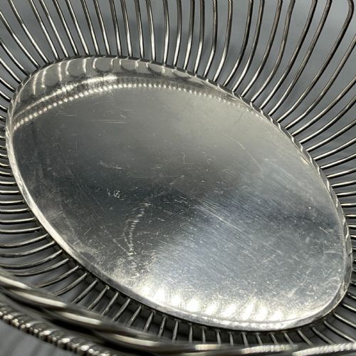 GEORGIAN OLD SHEFFIELD PLATE WIREWORK BREAD BASKET - ADDITIONAL PHOTO 10