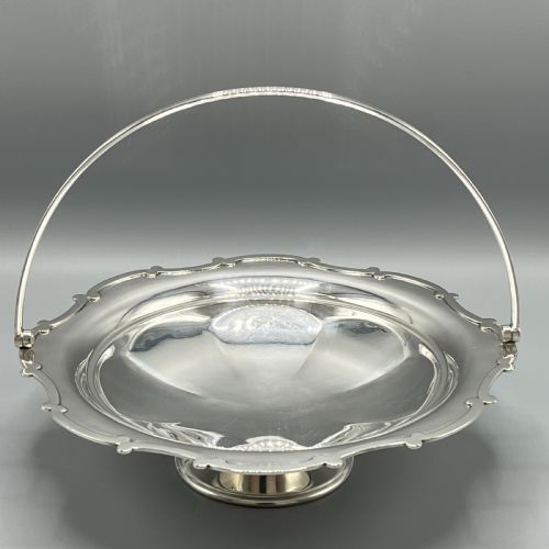 SILVER PLATED CAKE FRUIT BASKET BY MAPPIN WEBB C1920 - ADDITIONAL PHOTO 2