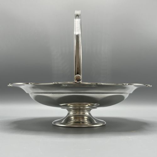 SILVER PLATED CAKE FRUIT BASKET BY MAPPIN WEBB C1920 - ADDITIONAL PHOTO 8