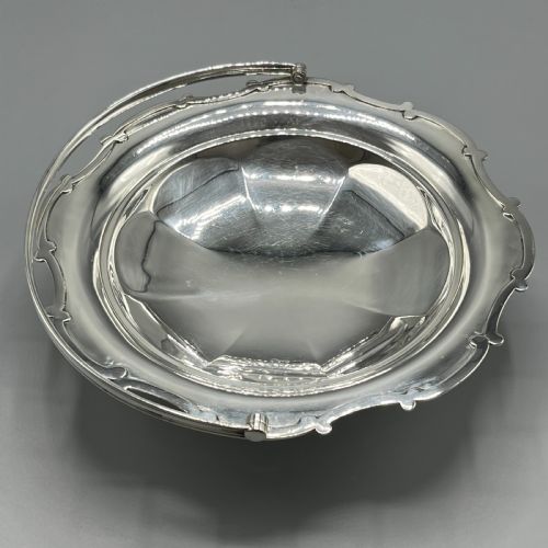 SILVER PLATED CAKE FRUIT BASKET BY MAPPIN WEBB C1920 - ADDITIONAL PHOTO 11