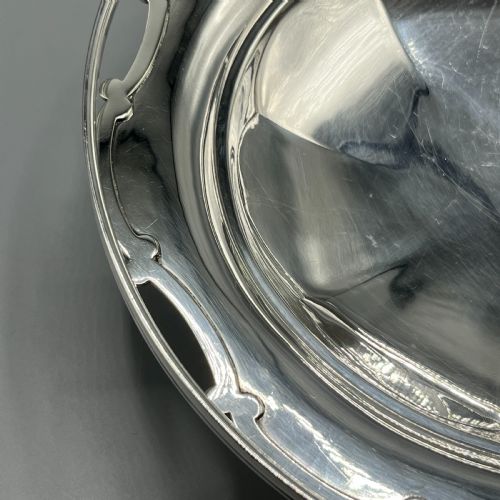 SILVER PLATED CAKE FRUIT BASKET BY MAPPIN WEBB C1920 - ADDITIONAL PHOTO 14