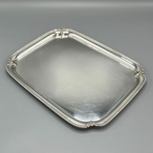 ENGLISH SILVER PLATED COCKTAIL TRAY C1930 - ADDITIONAL PHOTO 1