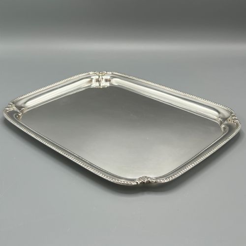 ENGLISH SILVER PLATED COCKTAIL TRAY C1930 - ADDITIONAL PHOTO 2