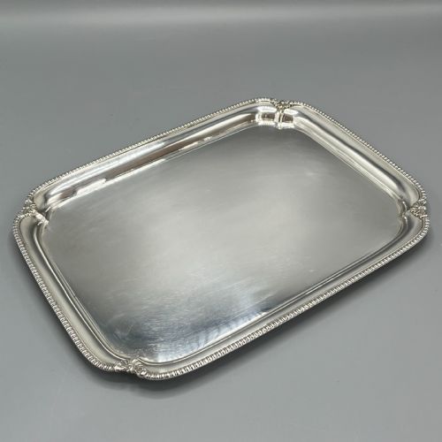 ENGLISH SILVER PLATED COCKTAIL TRAY C1930 - ADDITIONAL PHOTO 4