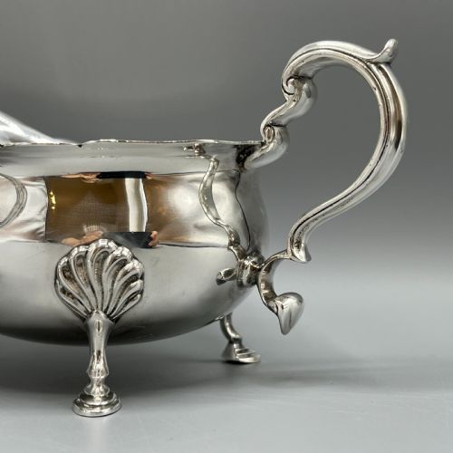 PAIR SILVER PLATED SAUCE BOATS MAPPIN WEBB C1930 - ADDITIONAL PHOTO 3