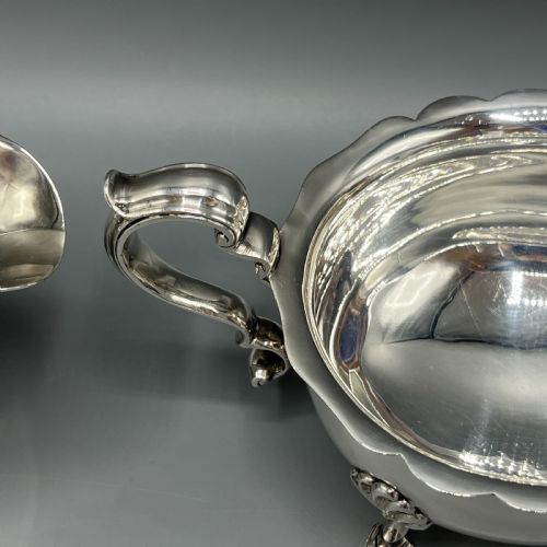PAIR SILVER PLATED SAUCE BOATS MAPPIN WEBB C1930 - ADDITIONAL PHOTO 14