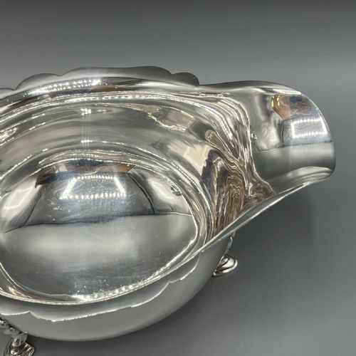 PAIR SILVER PLATED SAUCE BOATS MAPPIN WEBB C1930 - ADDITIONAL PHOTO 15
