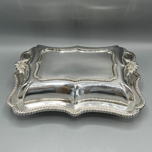 QUALITY SILVER PLATED ENTREE DISH BY HAWKSWORTH EYRE CO - ADDITIONAL PHOTO 2