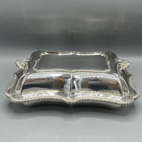 QUALITY SILVER PLATED ENTREE DISH BY HAWKSWORTH EYRE CO - ADDITIONAL PHOTO 4
