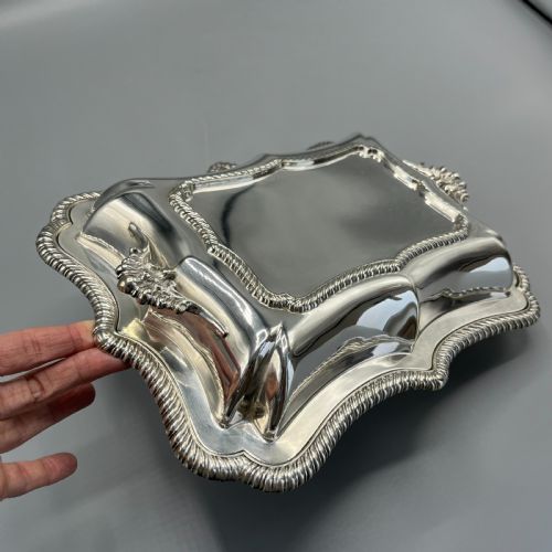 QUALITY SILVER PLATED ENTREE DISH BY HAWKSWORTH EYRE CO - ADDITIONAL PHOTO 12
