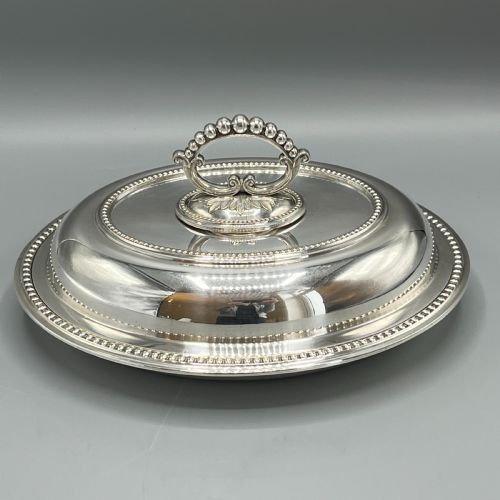 fig 1. Victorian Silver Plated Entrée Dish by Francis Howard