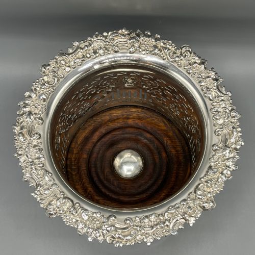 VICTORIAN SILVER PLATED BOTTLE HOLDER WINE COASTER SYPHON STAND - ADDITIONAL PHOTO 5