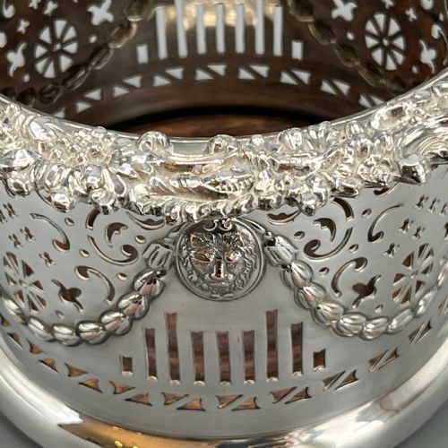VICTORIAN SILVER PLATED BOTTLE HOLDER WINE COASTER SYPHON STAND - ADDITIONAL PHOTO 17