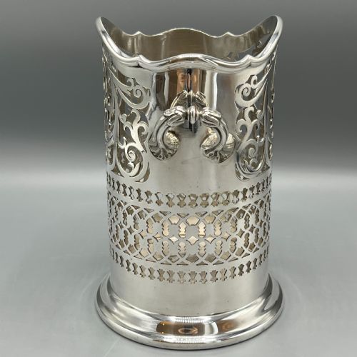 MAPPIN WEBB SILVER PLATED WINE CHAMPAGNE BOTTLE HOLDER SYPHON - ADDITIONAL PHOTO 4