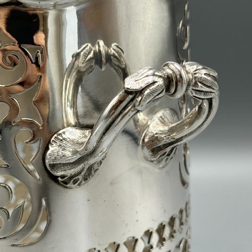 MAPPIN WEBB SILVER PLATED WINE CHAMPAGNE BOTTLE HOLDER SYPHON - ADDITIONAL PHOTO 5