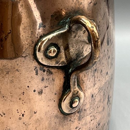 VICTORIAN COPPER POT LARGE PLANTER OR CHAMPAGNE BUCKET BATH - ADDITIONAL PHOTO 6