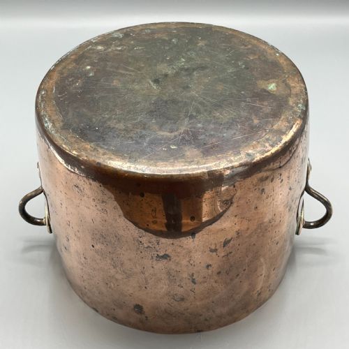 VICTORIAN COPPER POT LARGE PLANTER OR CHAMPAGNE BUCKET BATH - ADDITIONAL PHOTO 12
