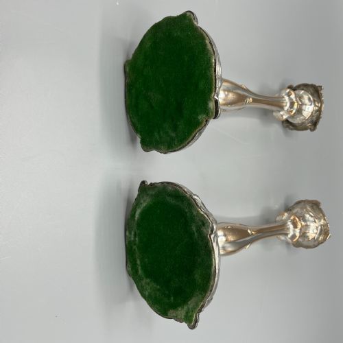 PAIR ART NOUVEAU SILVER PLATED CANDLESTICKS - ADDITIONAL PHOTO 15