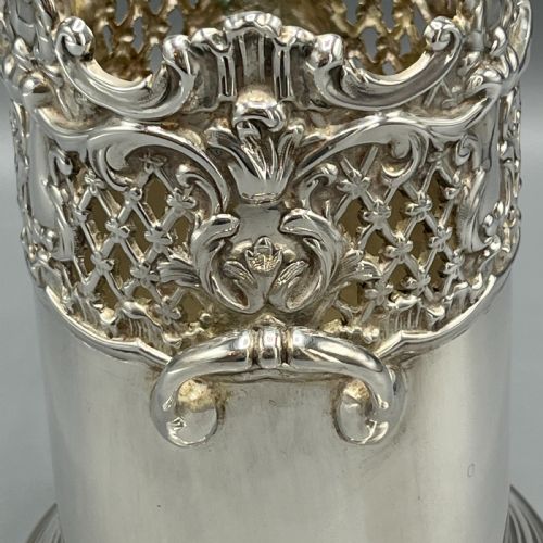 VICTORIAN SILVER PLATED WINE BOTTLE HOLDER SYPHON STAND MARTIN HALL CO - ADDITIONAL PHOTO 3