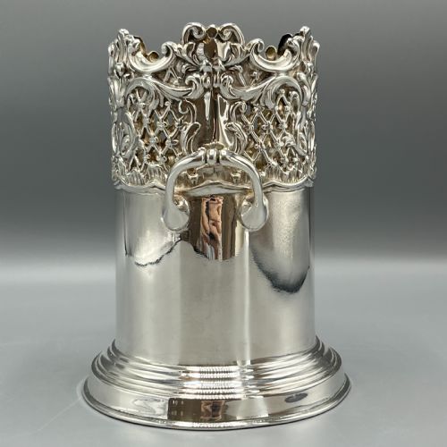VICTORIAN SILVER PLATED WINE BOTTLE HOLDER SYPHON STAND MARTIN HALL CO - ADDITIONAL PHOTO 4