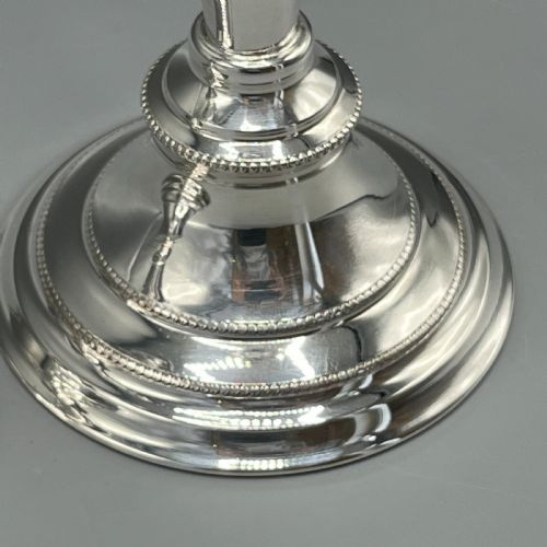 PAIR SILVER PLATED CANDLESTICKS - ADDITIONAL PHOTO 6