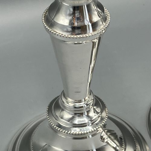 PAIR SILVER PLATED CANDLESTICKS - ADDITIONAL PHOTO 14