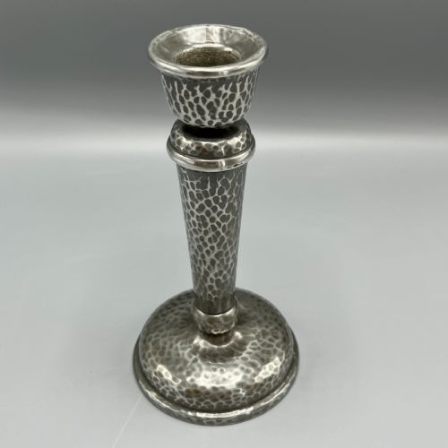 LIBERTY CO ARTS CRAFTS PEWTER CANDLESTICK - ADDITIONAL PHOTO 2