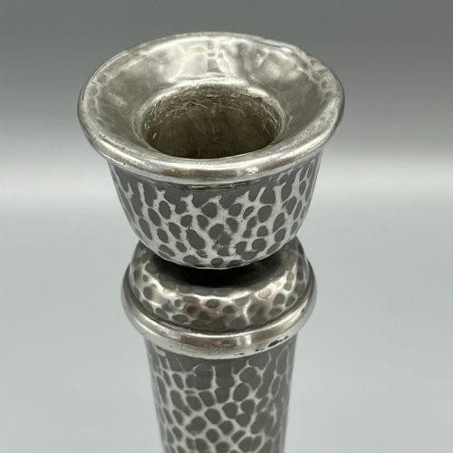 LIBERTY CO ARTS CRAFTS PEWTER CANDLESTICK - ADDITIONAL PHOTO 3