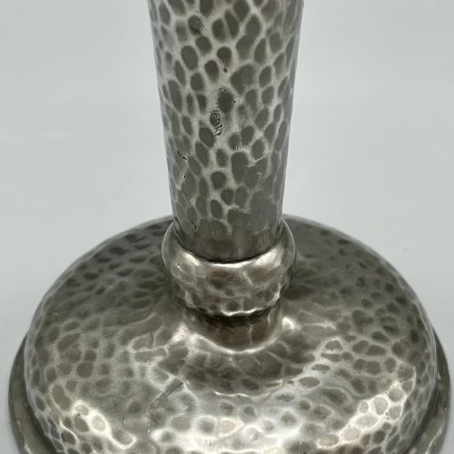 LIBERTY CO ARTS CRAFTS PEWTER CANDLESTICK - ADDITIONAL PHOTO 5