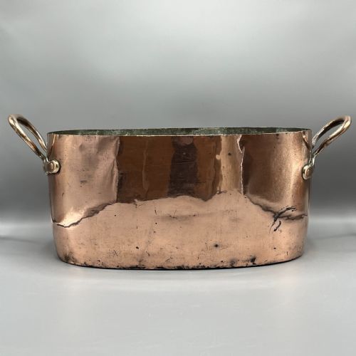 LARGE VICTORIAN COPPER COOKING POT IDEAL CHAMPAGNE BATH VASQUE - ADDITIONAL PHOTO 5