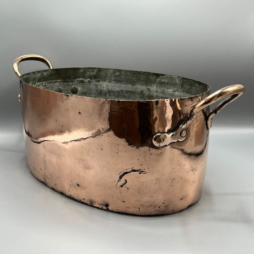 LARGE VICTORIAN COPPER COOKING POT IDEAL CHAMPAGNE BATH VASQUE - ADDITIONAL PHOTO 6
