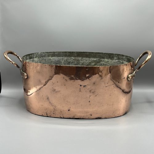 LARGE VICTORIAN COPPER COOKING POT IDEAL CHAMPAGNE BATH VASQUE - ADDITIONAL PHOTO 14