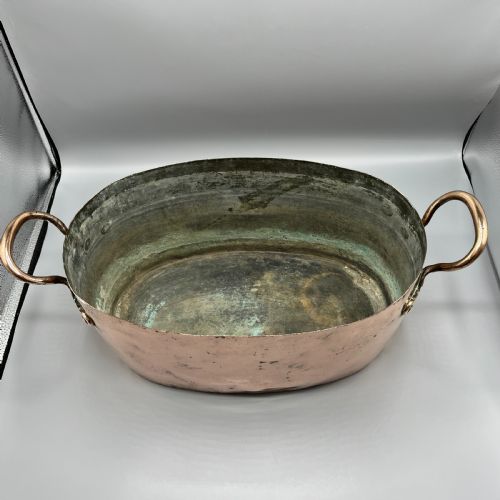 LARGE VICTORIAN COPPER COOKING POT IDEAL CHAMPAGNE BATH VASQUE - ADDITIONAL PHOTO 17