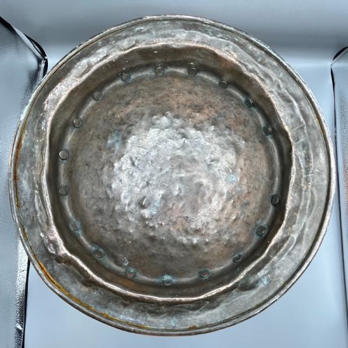 ARTS CRAFTS COPPER COAL BIN LOG BIN WITH LID - ADDITIONAL PHOTO 20