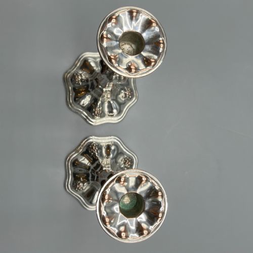 PAIR ART NOUVEAU SILVER PLATED CANDLESTICKS - ADDITIONAL PHOTO 10