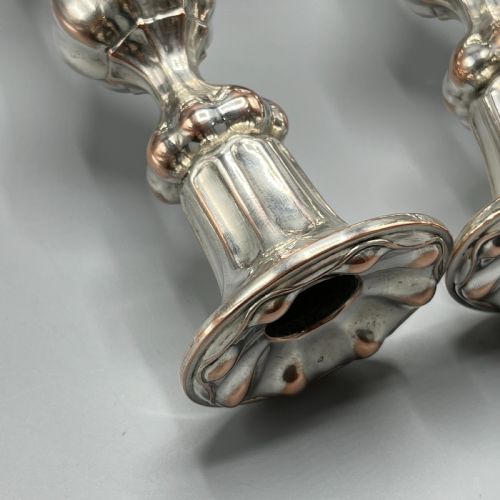 PAIR ART NOUVEAU SILVER PLATED CANDLESTICKS - ADDITIONAL PHOTO 19