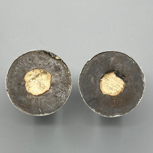 PAIR EDWARDIAN SMALL STERLING SILVER CANDLESTICKS - ADDITIONAL PHOTO 13