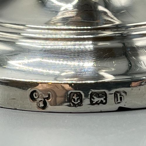 PAIR EDWARDIAN SMALL STERLING SILVER CANDLESTICKS - ADDITIONAL PHOTO 15