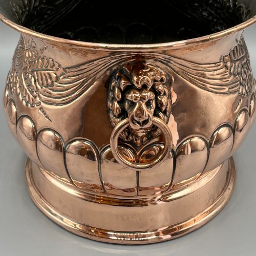 VICTORIAN COPPER JARDINIERE PLANTER - ADDITIONAL PHOTO 5