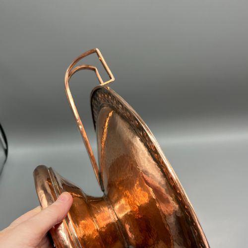 ARTS CRAFTS COPPER PEDESTAL TAZZA CENTREPIECE DISH - ADDITIONAL PHOTO 15