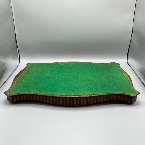 EDWARDIAN MAHOGANY INLAID GALLERY SERVING TRAY - ADDITIONAL PHOTO 15