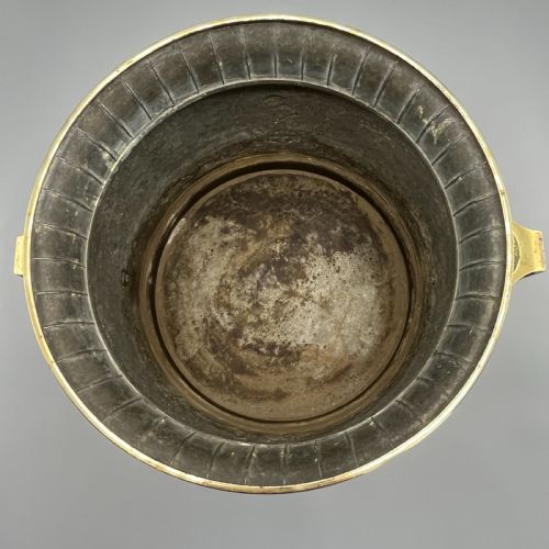 LARGE ART NOUVEAU BRASS PLANTER JARDINIERE - ADDITIONAL PHOTO 13