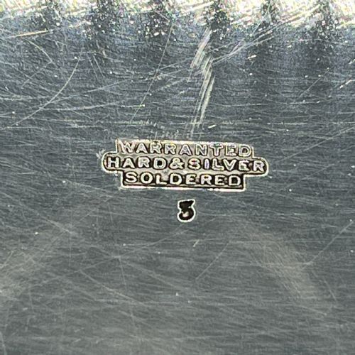 ANTIQUE SILVER PLATED SQUARE COCKTAIL SALVER TRAY BY WALKER HALL - ADDITIONAL PHOTO 17