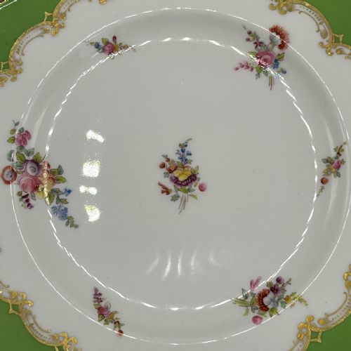 PAIR VICTORIAN COALPORT PORCELAIN PLATES - ADDITIONAL PHOTO 4