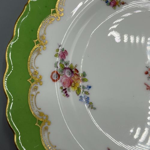 PAIR VICTORIAN COALPORT PORCELAIN PLATES - ADDITIONAL PHOTO 5