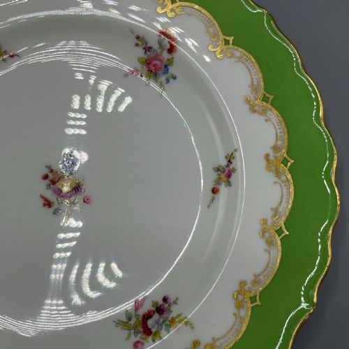 PAIR VICTORIAN COALPORT PORCELAIN PLATES - ADDITIONAL PHOTO 7
